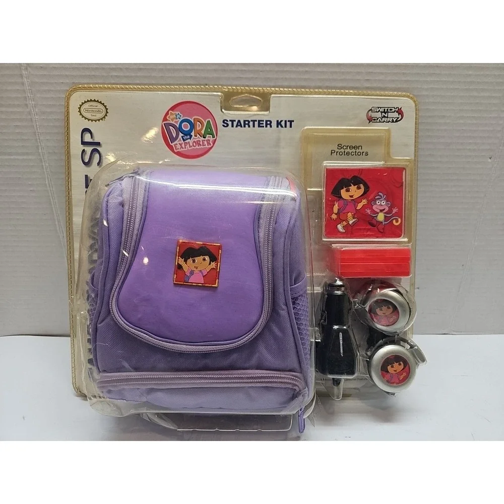 sealed dora the explorer‎ nintendo game boy advance starter kit 2006 damaged box